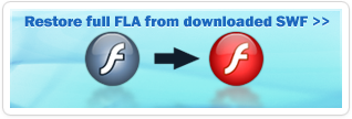 Extract SWF elements, or convert SWF to FLA/FLEX Sothink SWF Decompiler