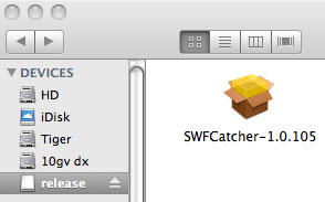 Install SWF Catcher für Safari
