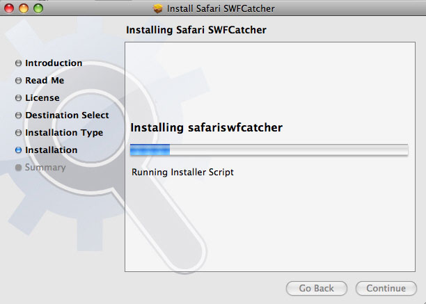 Install SWF Catcher für Safari