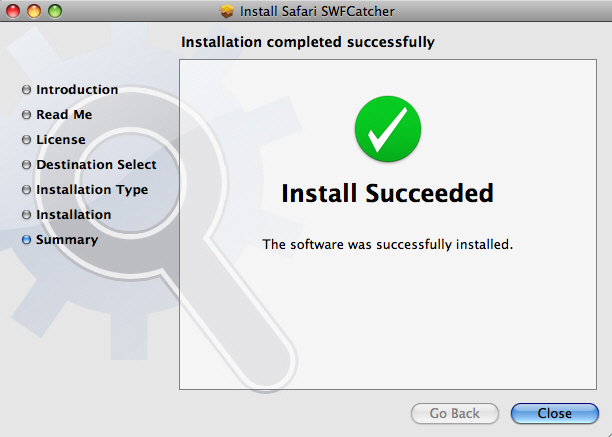 Install SWF Catcher für Safari