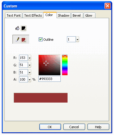 Logo Maker - Text color