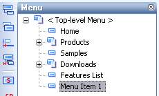 Add menu item for drop down menu