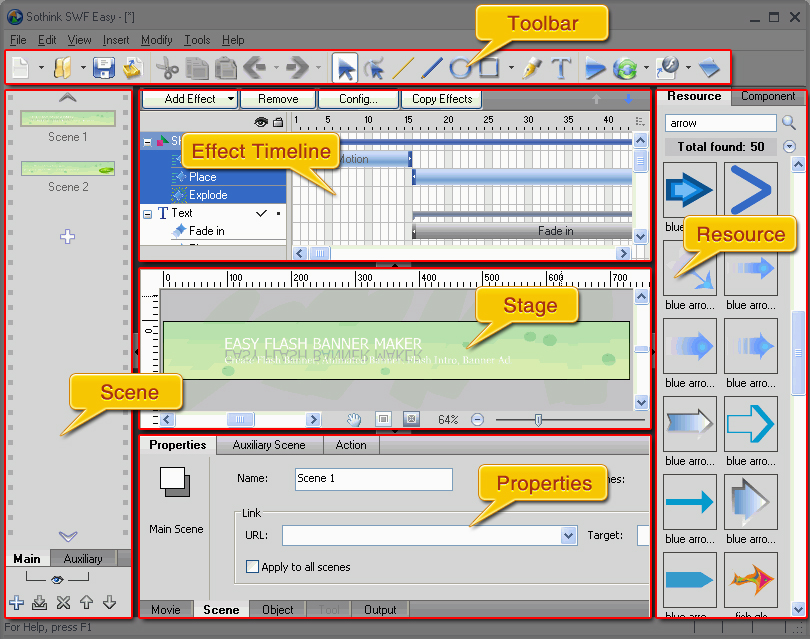 flash  animation swf